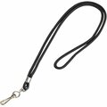 Officespace Standard Black Lanyard with Hook, 24PK OF2823557